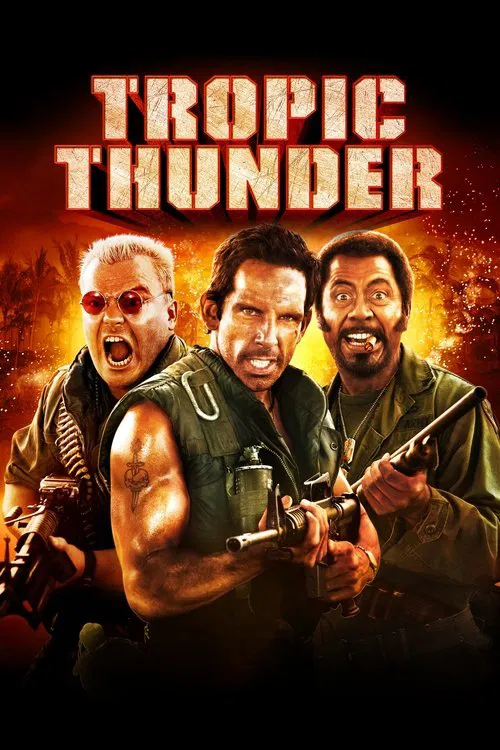 Poster de la película de comedia Tropic Thunder