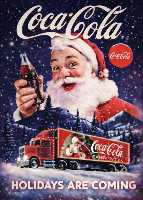Publicidad navideña de Coca Cola de los 90s