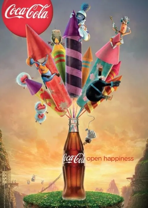 Publicidad de Coca Cola años 2000s_Destapa la felicidad
