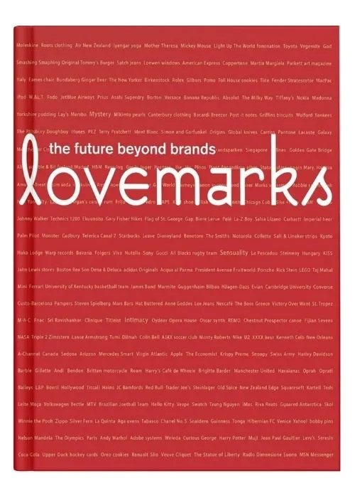 Portada del libro de publicidad: Lovemarks: El futuro más allá de las marcas, 2004

